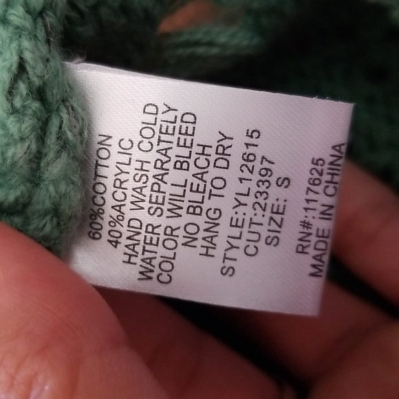 Hanger 221 Green Knited Oversized Sweater - Picture 8 of 9